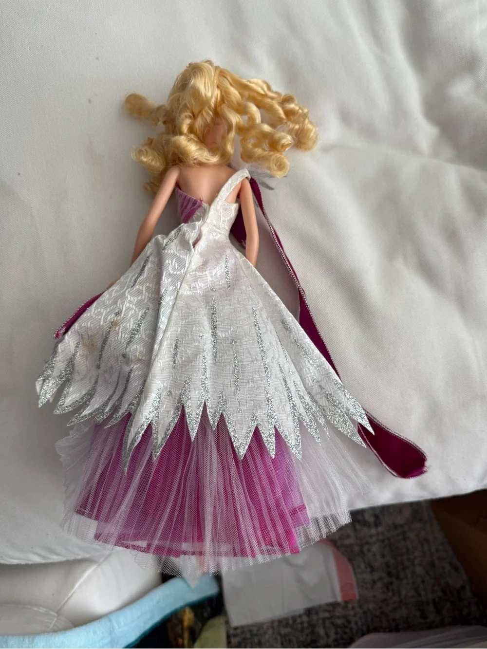 Barbie Magenta and Silver Ball Gown Doll
